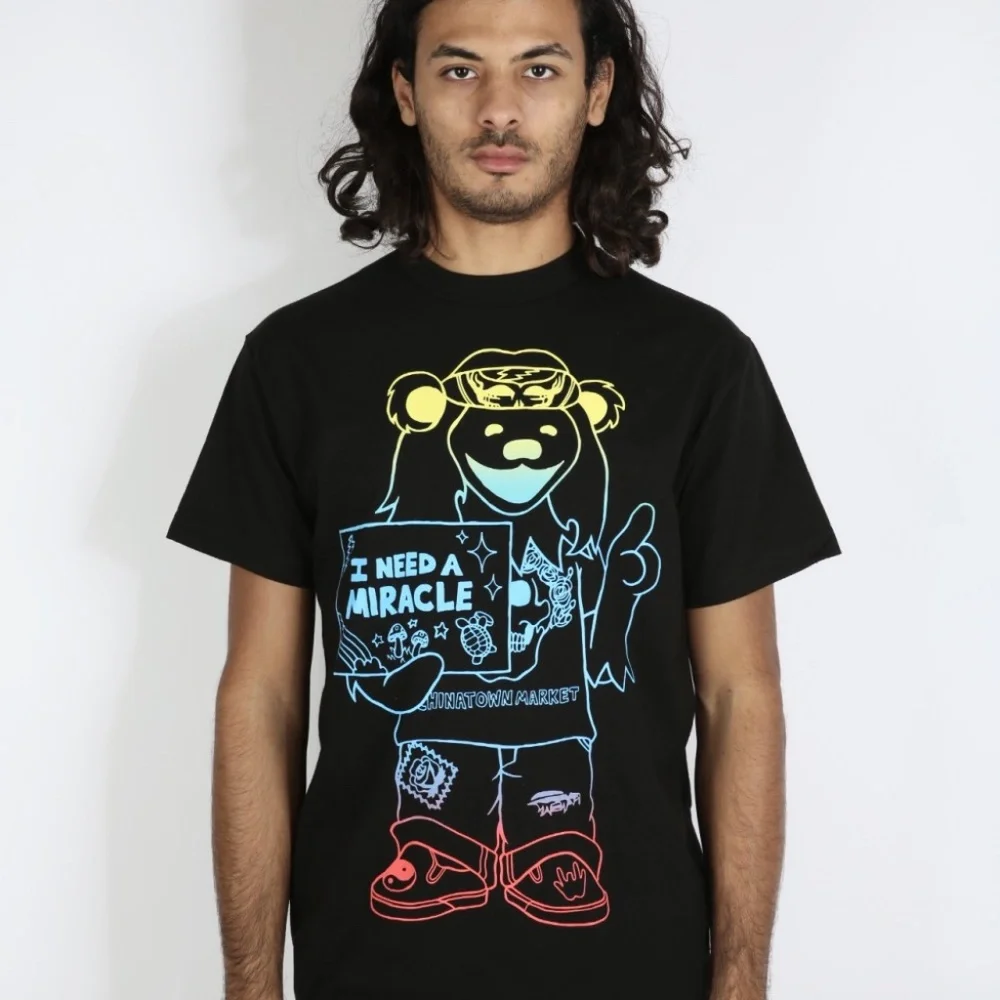 Chinatown Market I Need A Miracle Grateful Dead Bear Tee Shirt